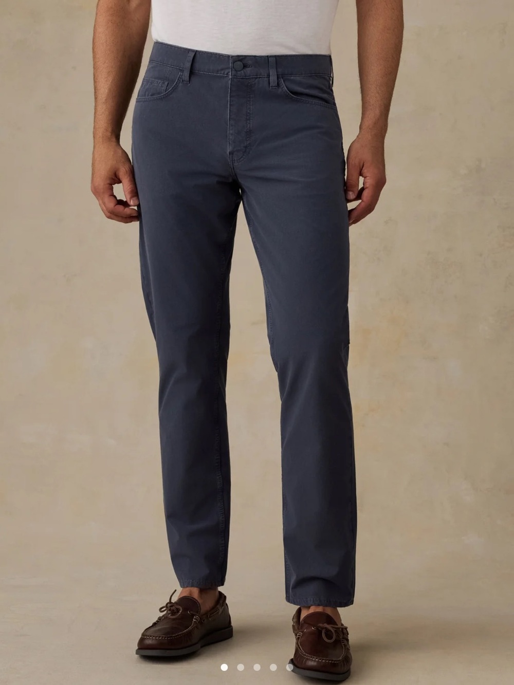 Faherty Mens Costa 5Pocket Pant Blue nights 30w x 32L NWT